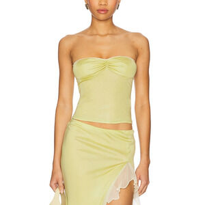 Buci 'Blossom' Green Viscose Top Size S